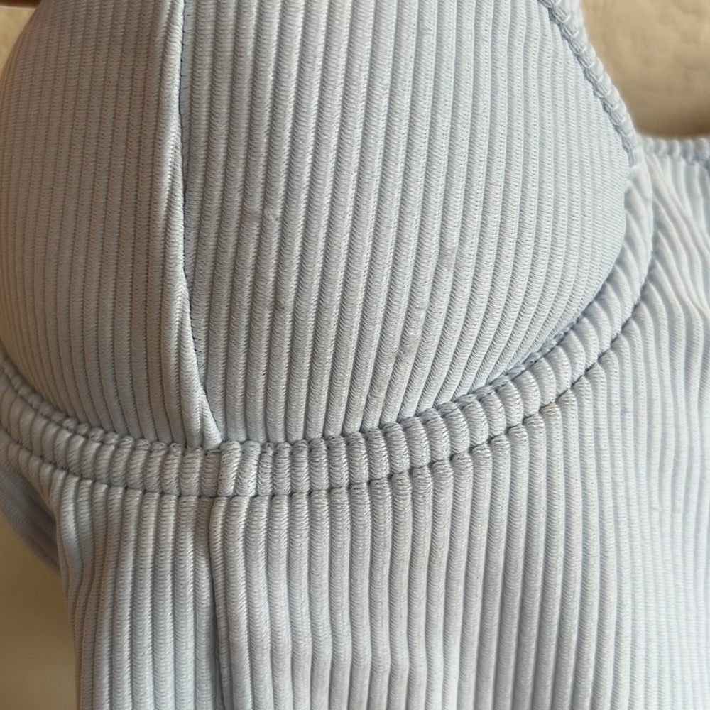 Jonathan Simkhai Noa Belted One Piece Sky swimsuit - Picture 5 of 13